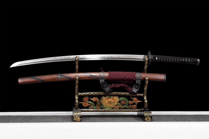 Katana De Damasco Con Hamon Real